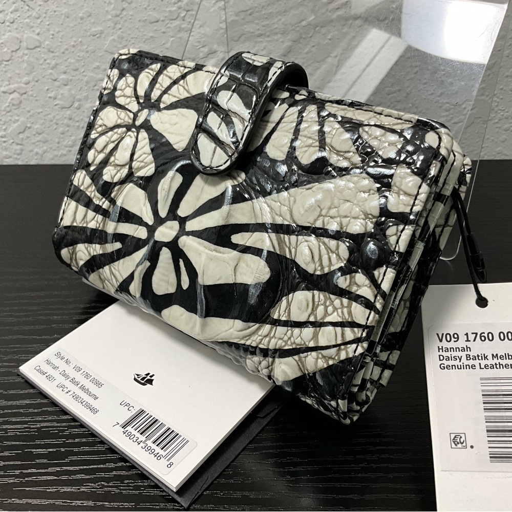 Brahmin Hannah DAISY BATIK MELBOURNE Genuine Leather Wallet NWT
